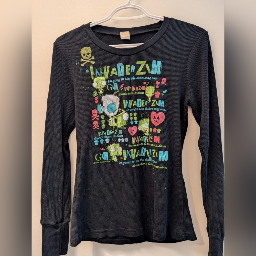 Invader Zim Waffle Knit Shirt